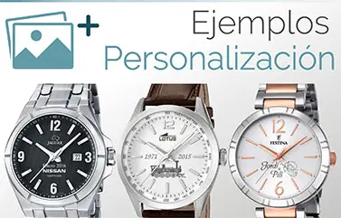 ejemplos de relojes personalizados